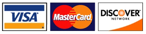 Accepted Payment Types: Visa, Mastercard, Discover